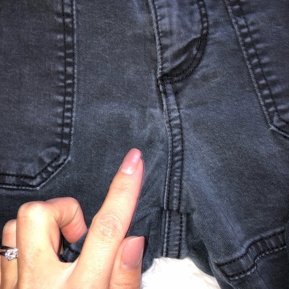 BDG Moto Skinny Ankle Zip Midrise Patch Dark Jeans - Picture 8 of 8